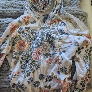 Lucky brand floral hoodie